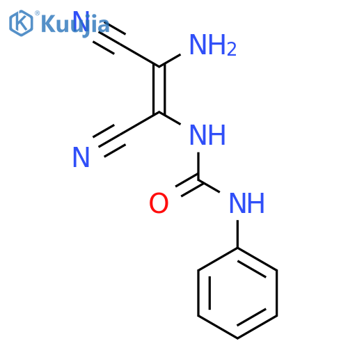 Urea, N-[(1Z)-2-amino-1,2-dicyanoethenyl]-N'-phenyl- structure