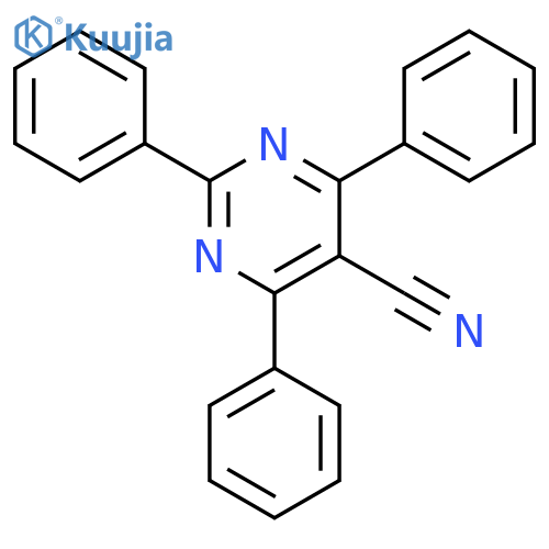 5-Pyrimidinecarbonitrile, 2,4,6-triphenyl- structure