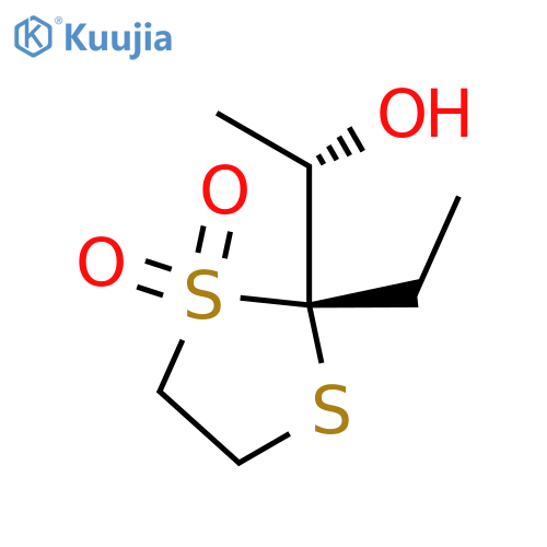 1,3-Dithiolane-2-methanol,2-ethyl-alpha-methyl-,1,1-dioxide,(alphaS,2R)-(9CI) structure