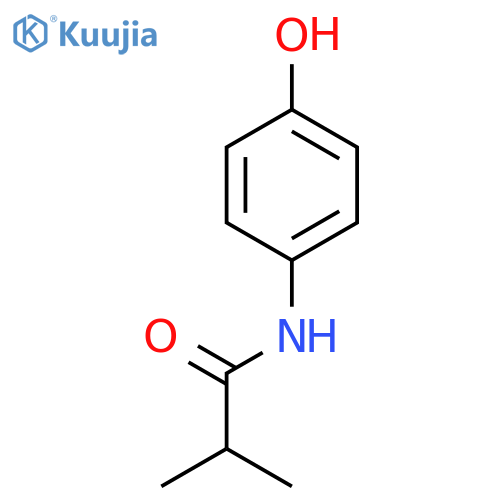N-(4-hydroxyphenyl)-2-methylpropanamide structure
