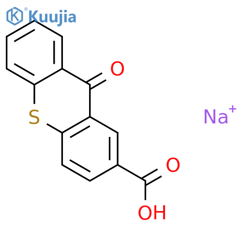 9H-Thioxanthene-2-carboxylicacid, 9-oxo-, sodium salt (1:1) structure