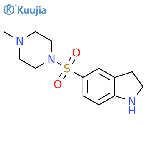 5-[(4-methylpiperazin-1-yl)sulfonyl]-2,3-dihydro-1H-indole structure