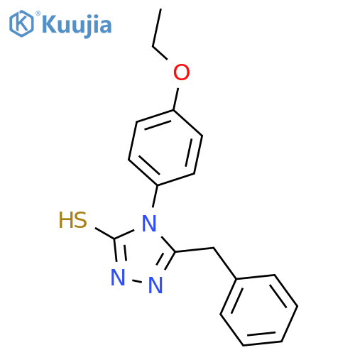 5-Benzyl-4-(4-ethoxy-phenyl)-4H-[1,2,4]triazole-3-thiol structure