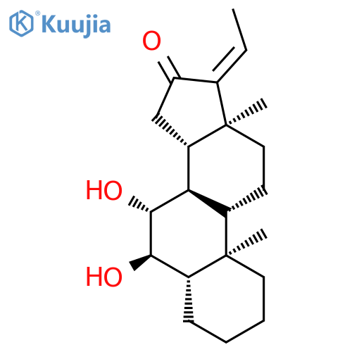 Pregn-17(20)-en-16-one, 6,7-dihydroxy-, (5a,6a,7b,17E)- structure