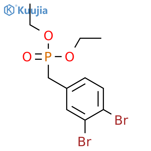 Phosphonic acid, [(3,4-dibromophenyl)methyl]-, diethyl ester structure