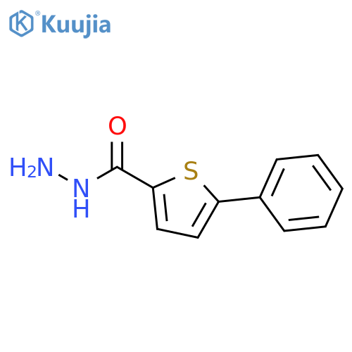 2-Thiophenecarboxylic acid, 5-phenyl-, hydrazide structure