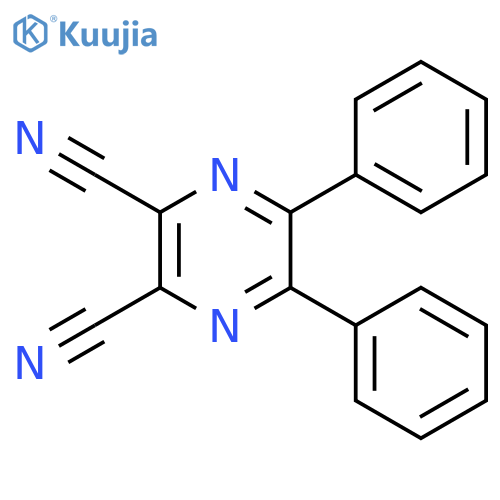 2,3-DICYANO-5,6-DIPHENYLPYRAZINE structure
