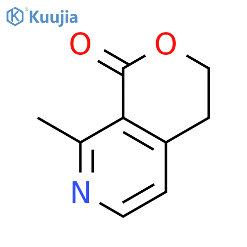 1H-Pyrano[3,4-c]pyridin-1-one, 3,4-dihydro-8-methyl- structure