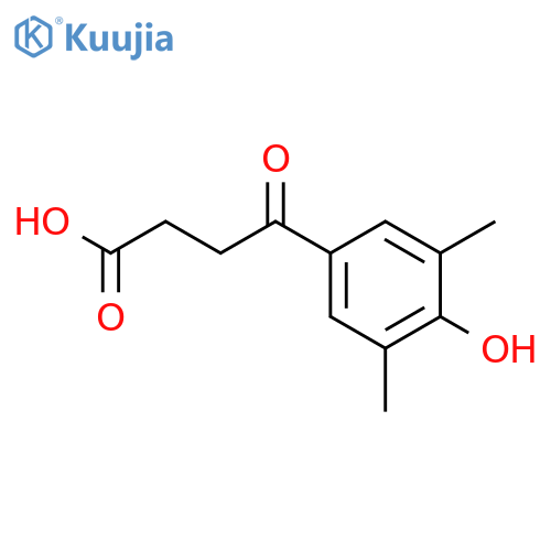 4-(4-Hydroxy-3,5-dimethyl-phenyl)-4-oxo-butyric acid structure