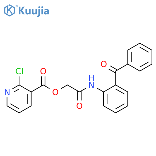 [(2-Benzoylphenyl)carbamoyl]methyl 2-chloropyridine-3-carboxylate structure