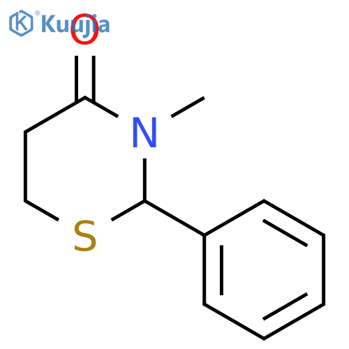 3-methyl-2-phenyl-1,3-thiazinan-4-one structure