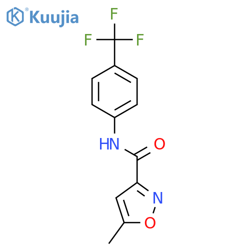 3-Isoxazolecarboxamide, 5-methyl-N-[4-(trifluoromethyl)phenyl]- structure