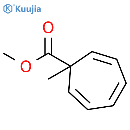 2,4,6-Cycloheptatriene-1-carboxylic acid, 1-methyl-, methyl ester structure
