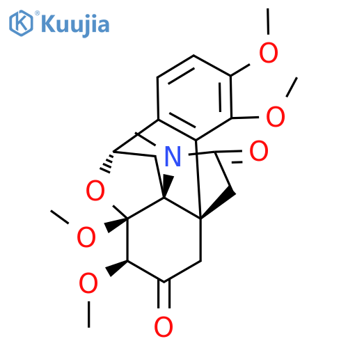 Hasubanan-6,16-dione, 8,10-epoxy-3,4,7,8-tetramethoxy-17-methyl-, (7α,8β,10β)- (9CI) structure