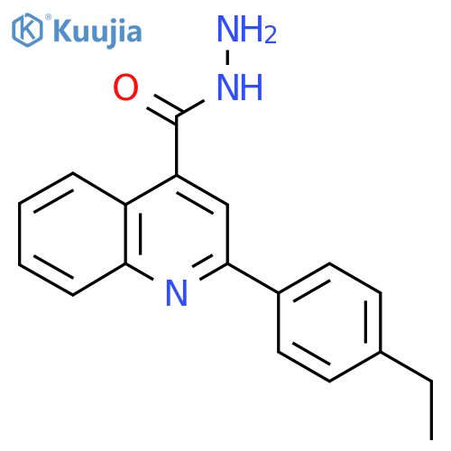 2-(4-Ethylphenyl)quinoline-4-carbohydrazide structure