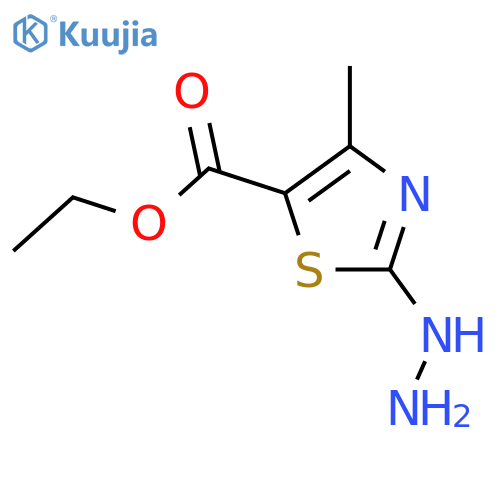 2-Hydrazino-4-methyl-thiazole-5-carboxylic acid ethyl ester structure