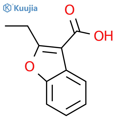 2-ethylbenzofuran-3-carboxylic acid structure