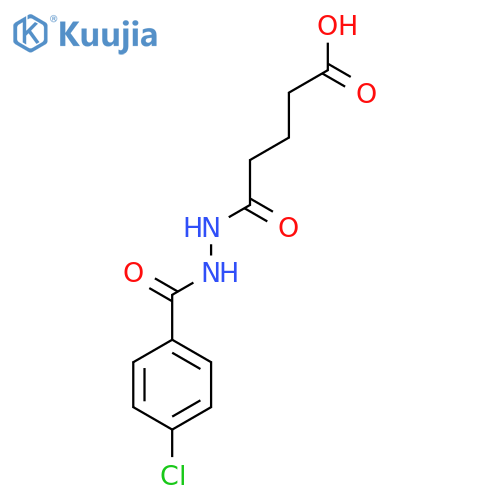 5-2-(4-Chlorobenzoyl)hydrazino-5-oxopentanoicacid structure