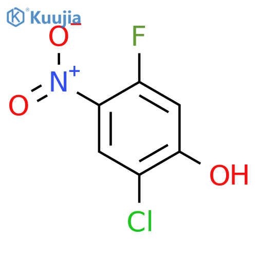 2-chloro-5-fluoro-4-nitrophenol structure