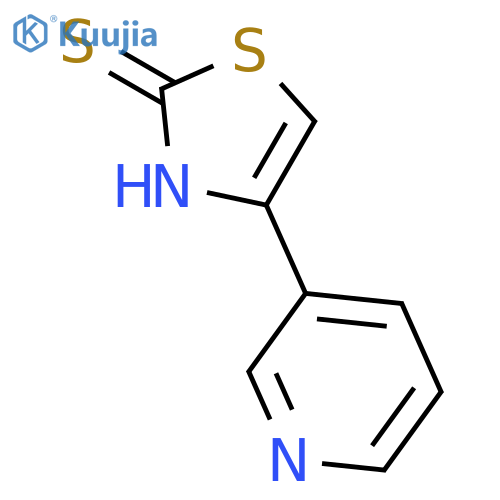 2(3H)-THIAZOLETHIONE, 4-(3-PYRIDINYL)- structure