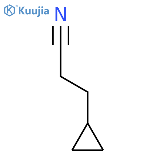 3-cyclopropylpropanenitrile structure