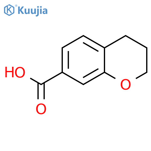 3,4-dihydro-2H-1-benzopyran-7-carboxylic acid structure