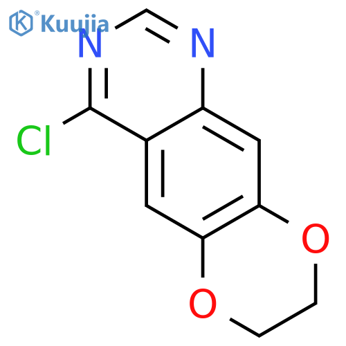 4-chloro-7H,8H-1,4dioxino2,3-gquinazoline structure