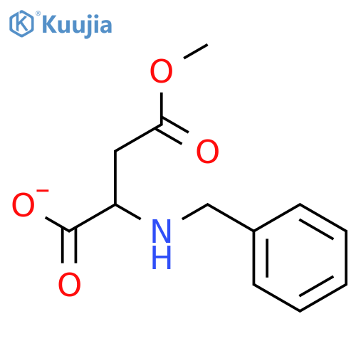 DL-Aspartic acid, N-(phenylmethyl)-, 4-methyl ester structure