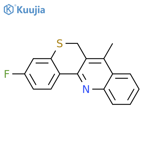 3-fluoro-7-methyl-6H-thiochromeno[4,3-b]quinoline structure