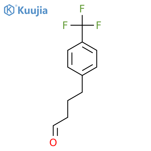 4-(Trifluoromethyl)benzenebutanal structure