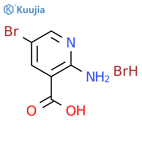 2-Amino-5-bromo-pyridine-3-carboxylic acid hydrobromide structure