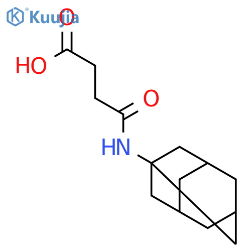 BUTANOIC ACID, 4-OXO-4-(TRICYCLO[3.3.1.13,7]DEC-1-YLAMINO)- structure
