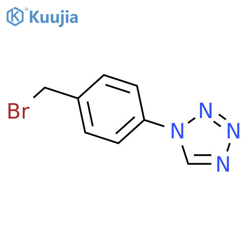 1-4-(bromomethyl)phenyl-1H-1,2,3,4-tetrazole structure