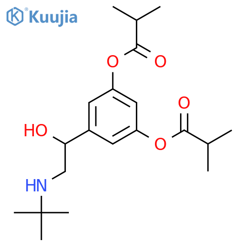 Propanoic acid,2-methyl-, 1,1'-[5-[2-[(1,1-dimethylethyl)amino]-1-hydroxyethyl]-1,3-phenylene]ester structure