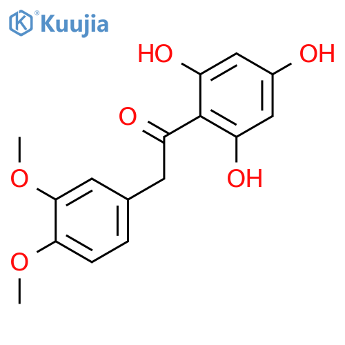 2-(3,4-dimethoxyphenyl)-1-(2,4,6-trihydroxyphenyl)ethan-1-one structure