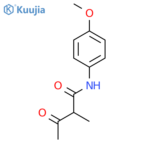 Butanamide,N-(4-methoxyphenyl)-2-methyl-3-oxo- structure