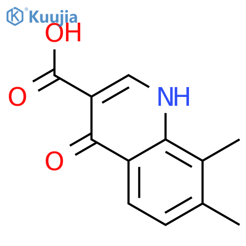 7,8-Dimethyl-4-hydroxyquinoline-3-carboxylic Acid structure