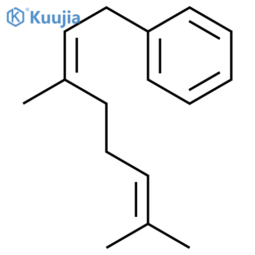 (3,7-dimethyl-2,6-octadienyl)benzene structure