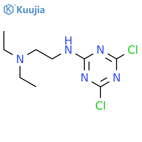 N'-(4,6-dichloro-1,3,5-triazin-2-yl)-N,N-diethylethane-1,2-diamine structure