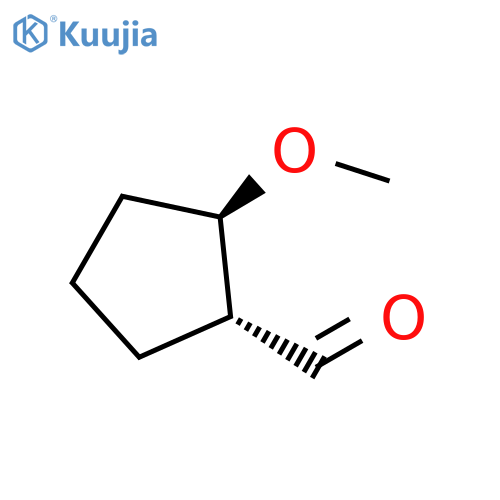 (1R,2R)-rel-2-Methoxycyclopentanecarboxaldehyde structure