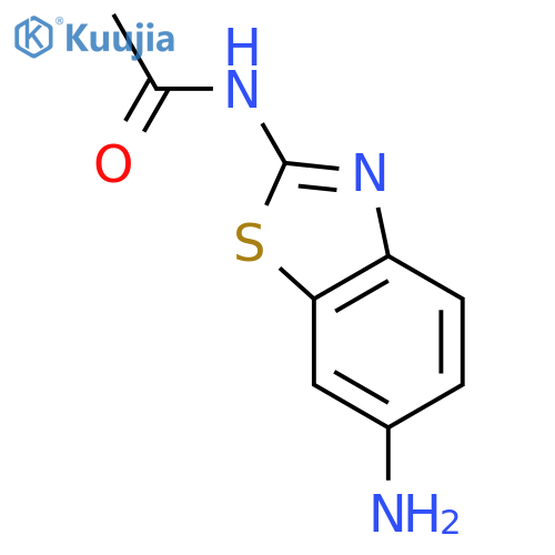 N-(6-amino-1,3-benzothiazol-2-yl)acetamide structure