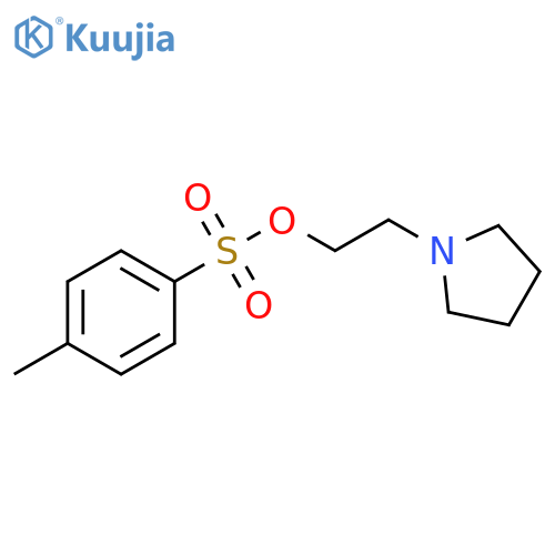2-(Pyrrolidin-1-yl)ethyl 4-methylbenzene-1-sulfonate structure