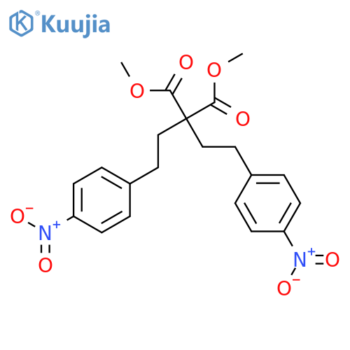 Dimethyl 2,2-bis[2-(4-nitrophenyl)ethyl]propanedioate structure