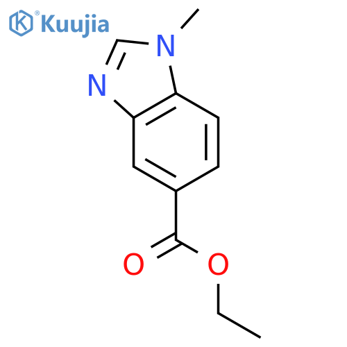 Ethyl 1-methyl-1,3-benzodiazole-5-carboxylate structure