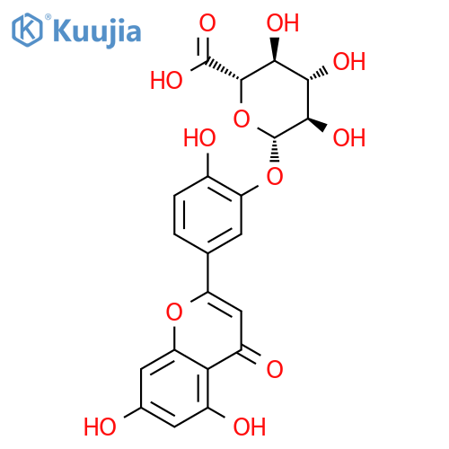 Luteolin-3-O-beta-D-glucuronide structure