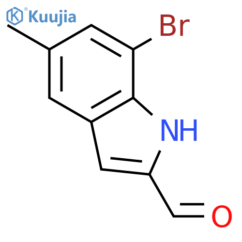 7-Bromo-5-methyl-1H-indole-2-carbaldehyde structure