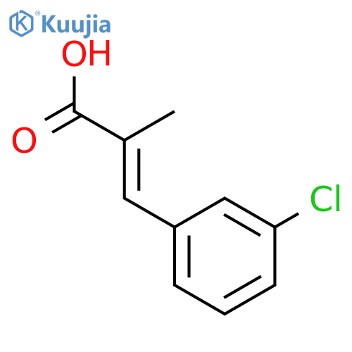 3-(3-chlorophenyl)-2-methylprop-2-enoic Acid structure