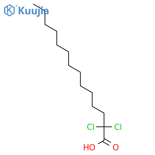 Tetradecanoic acid, 2,2-dichloro- structure