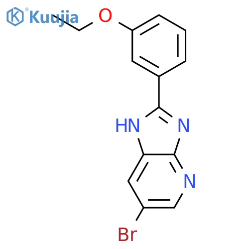 1H-IMIDAZO[4,5-B]PYRIDINE, 6-BROMO-2-(3-ETHOXYPHENYL)- structure