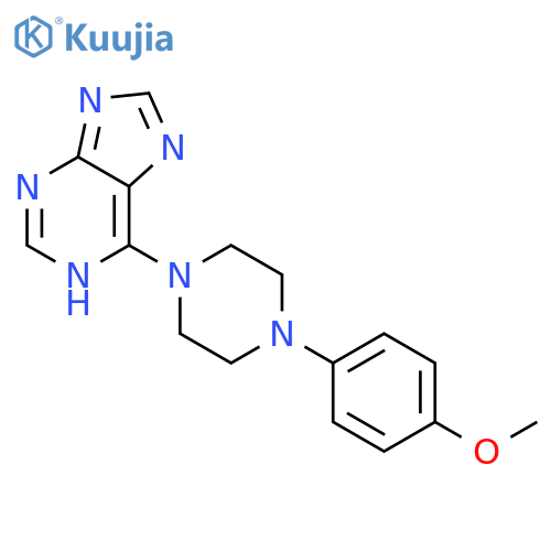 6-4-(4-methoxyphenyl)piperazin-1-yl-9H-purine structure